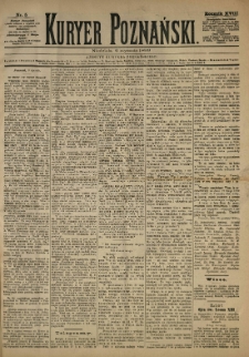 Kurier Poznański 1889.01.06 R.18 nr5