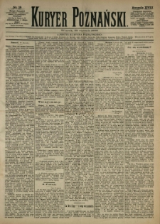Kurier Poznański 1889.01.22 R.18 nr18