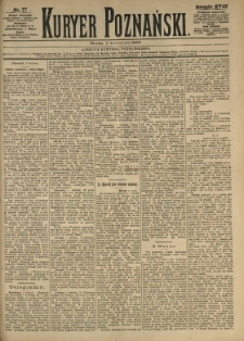 Kurier Poznański 1889.04.03 R.18 nr77