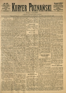 Kurier Poznański 1889.07.03 R.18 nr149