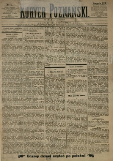 Kurier Poznański 1890.01.01 R.19 nr1