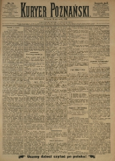 Kurier Poznański 1890.01.18 R.19 nr14