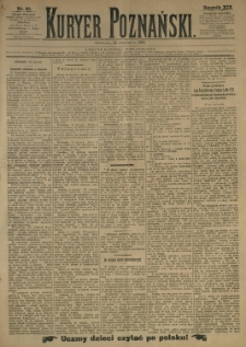 Kurier Poznański 1890.01.25 R.19 nr20