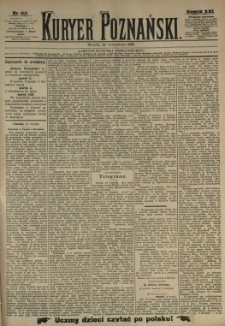 Kurier Poznański 1890.09.24 R.19 nr219