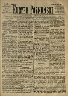 Kurier Poznański 1892.02.23 R.21 nr43