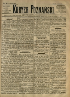 Kurier Poznański 1892.03.01 R.21 nr49