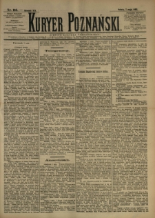 Kurier Poznański 1892.05.07 R.21 nr105