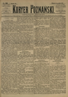 Kurier Poznański 1892.09.13 R.21 nr209