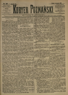 Kurier Poznański 1892.11.09 R.21 nr257