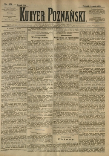 Kurier Poznański 1892.12.01 R.21 nr276
