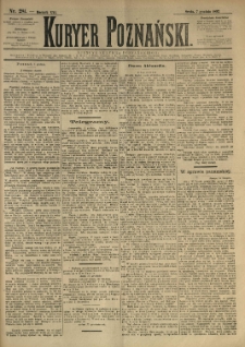 Kurier Poznański 1892.12.07 R.21 nr281