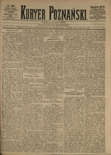 Kurier Poznański 1888.11.09 R.17 nr258