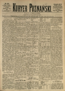 Kurier Poznański 1888.11.27 R.17 nr273